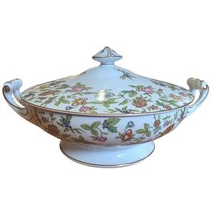 Aladdin Fine China Fantasia Covered Vegetable Bowl Made in Occupied Japan